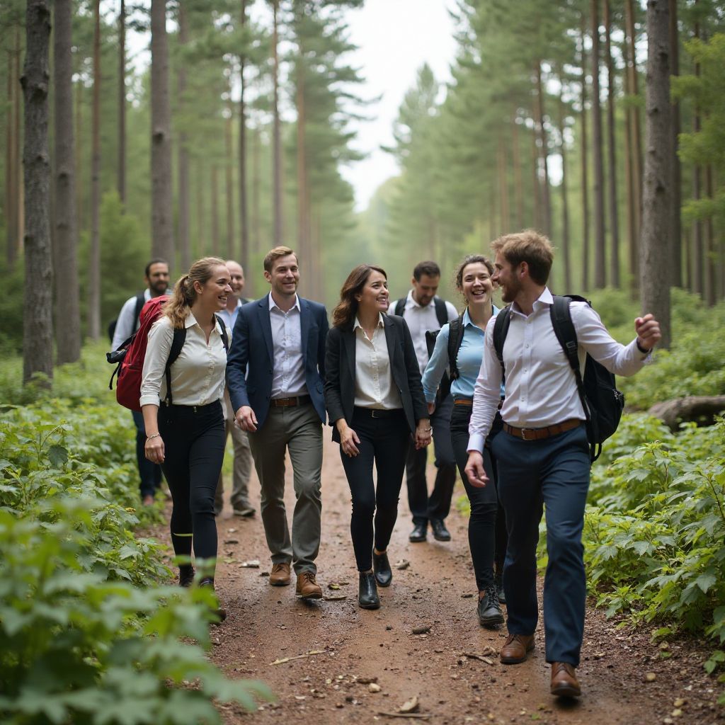 Corporate team building groups